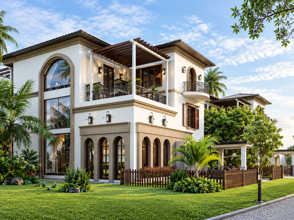 Luxurious Spanish-Style 4 BHK Villa for Sale in Vazhakkala, Ernakulam