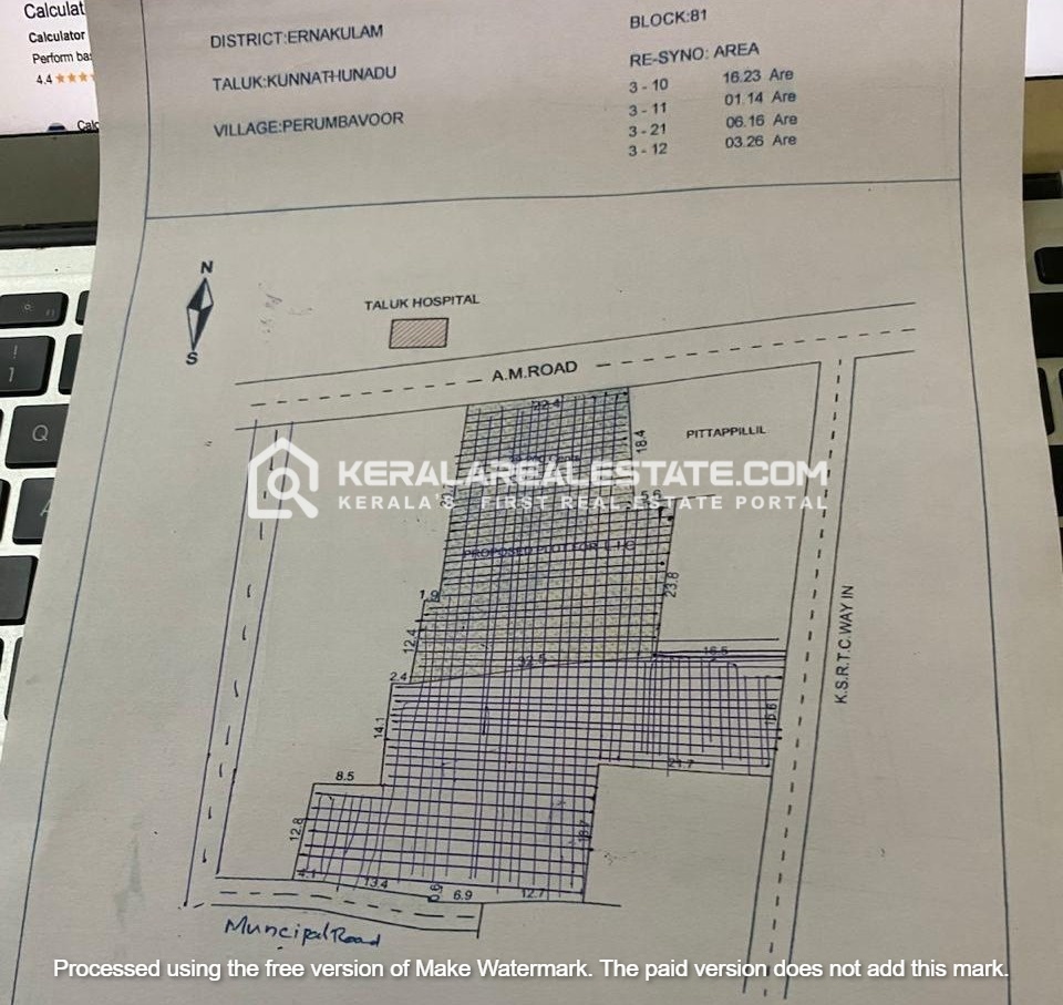 Prime Commercial Property for Sale at Perumbavoor, Ernakulam