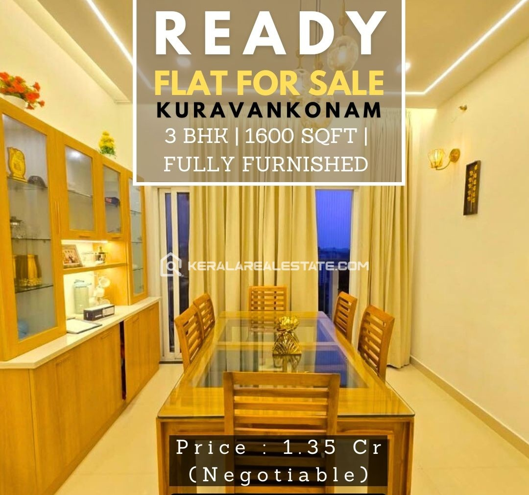 Fully Furnished Flat for Sale at Kuravankonam, Trivandrum